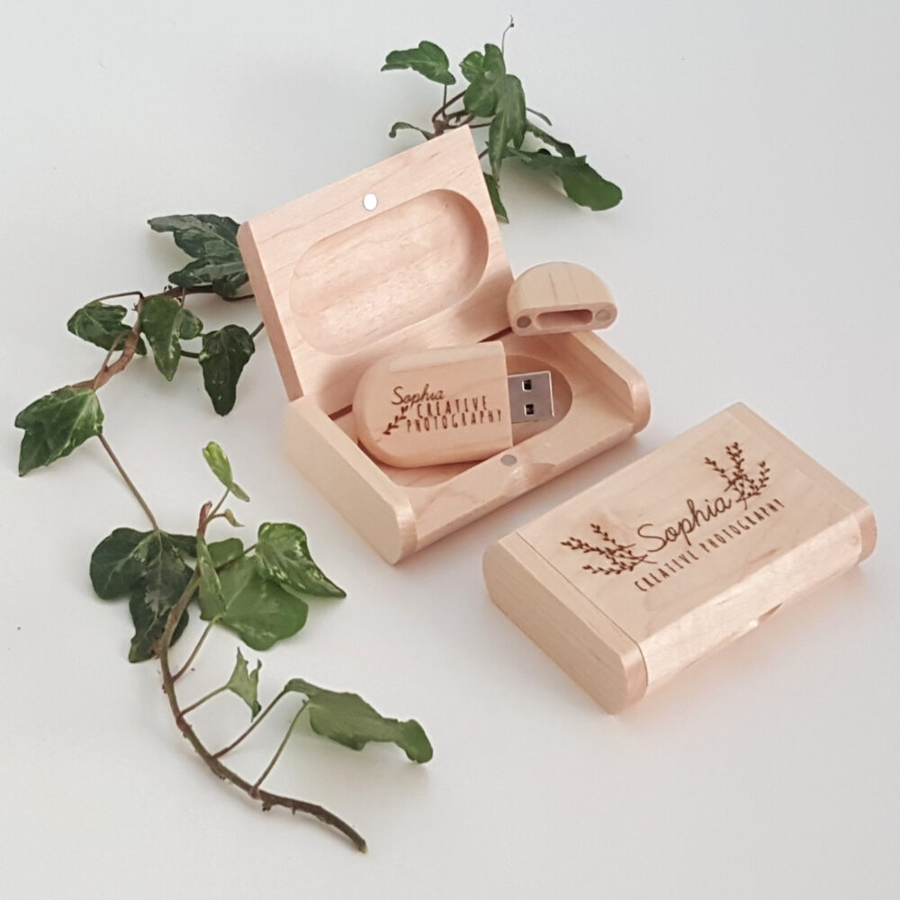 Maple USB in Solid Wood Gift Box